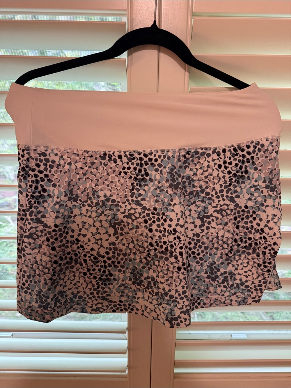 Hind Pink Leopard-Print Skater Skirt
